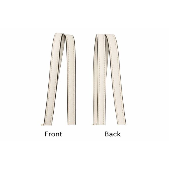 Michael Kors Ciara Large Saffiano Leather Shoulder Double Strap Tote Optic White - Picture 11 of 11